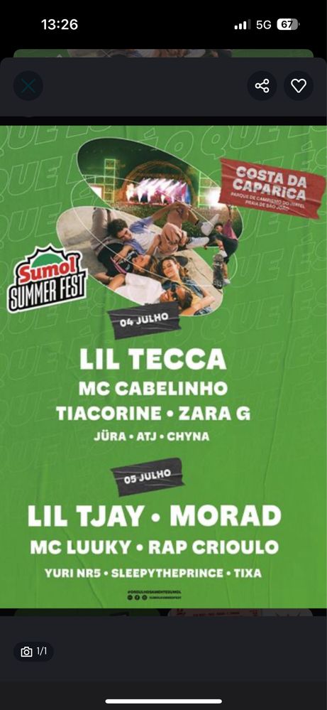 Bilhete Summer Fest 2025