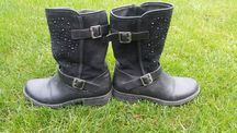 Buty zimowe skórzane rozmiar 35 ok 22,5 cm kozaki