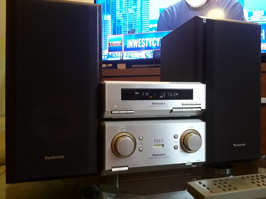 Wieża mini TECHNICS SE-HD350 śliczny zestaw stereo