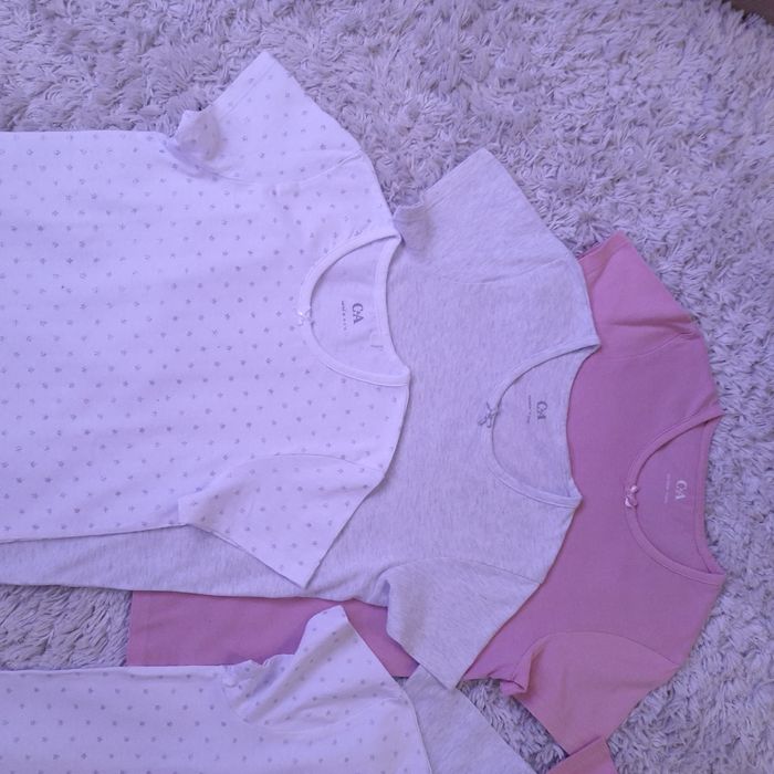 Zestaw podkoszulek c&a r.146-152 jak nowe