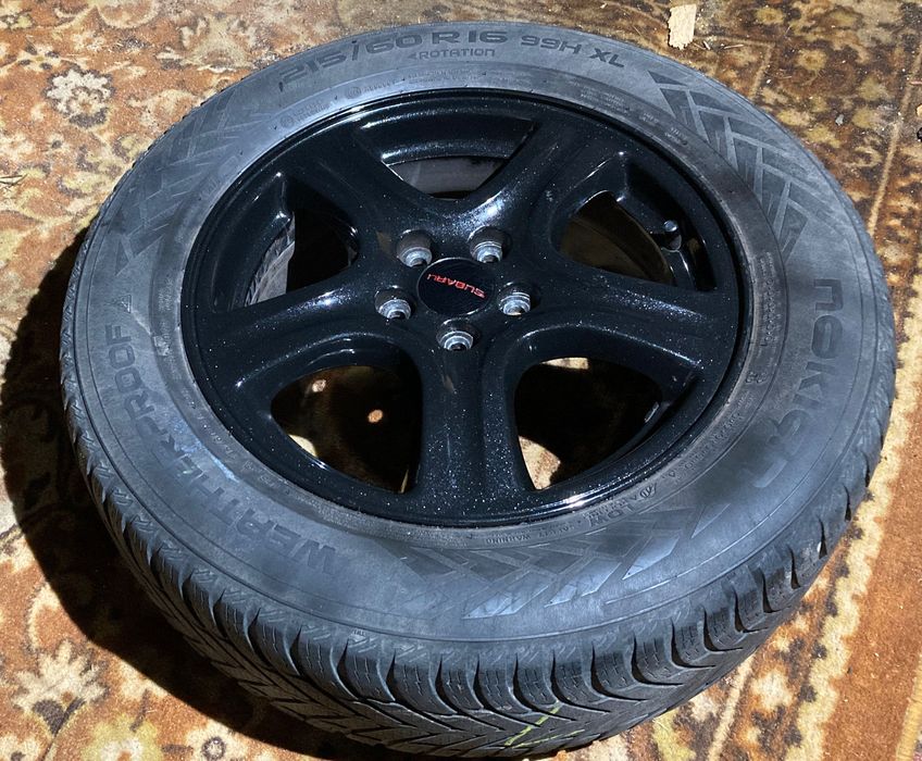Komplet alufelg Subaru 5x100 opony zimowe