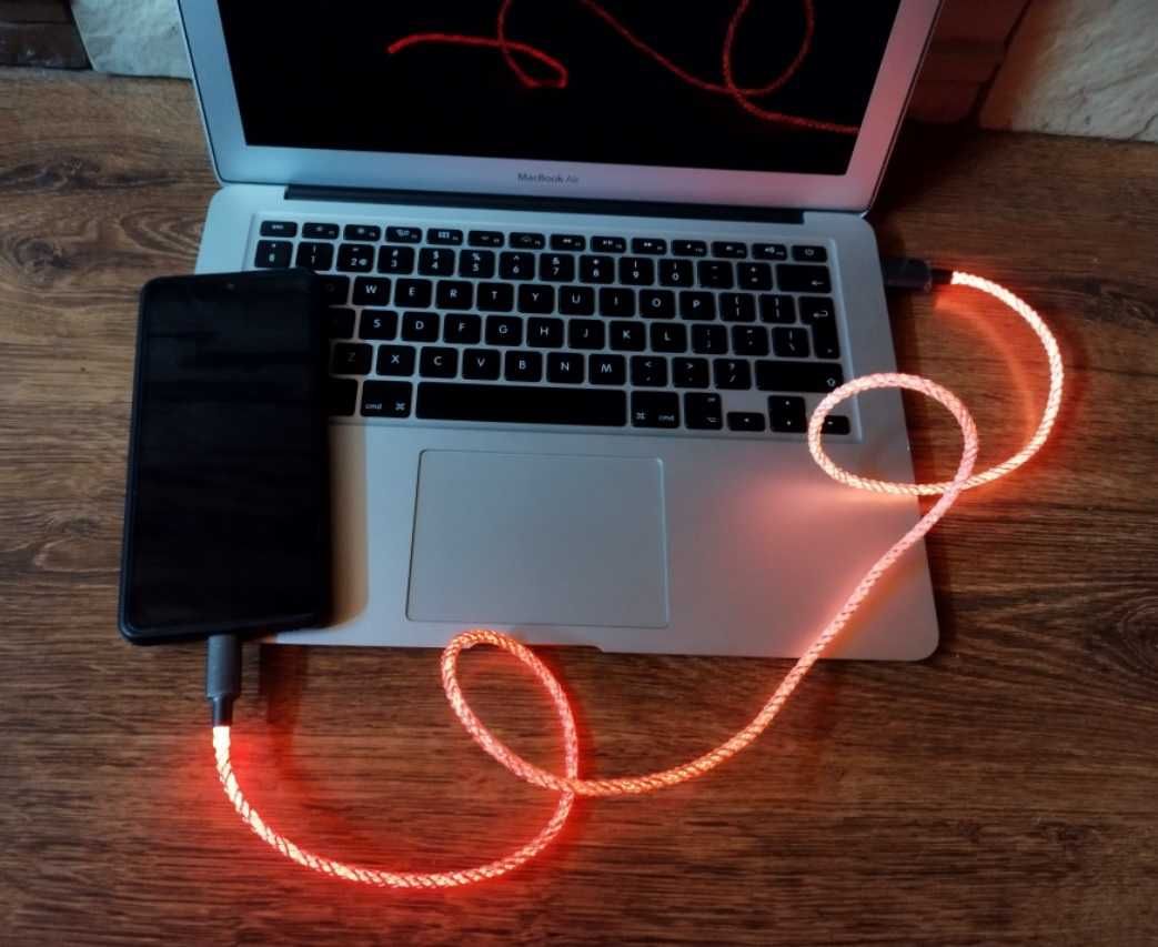 Kabel do telefonu tabletu USB-C RGB