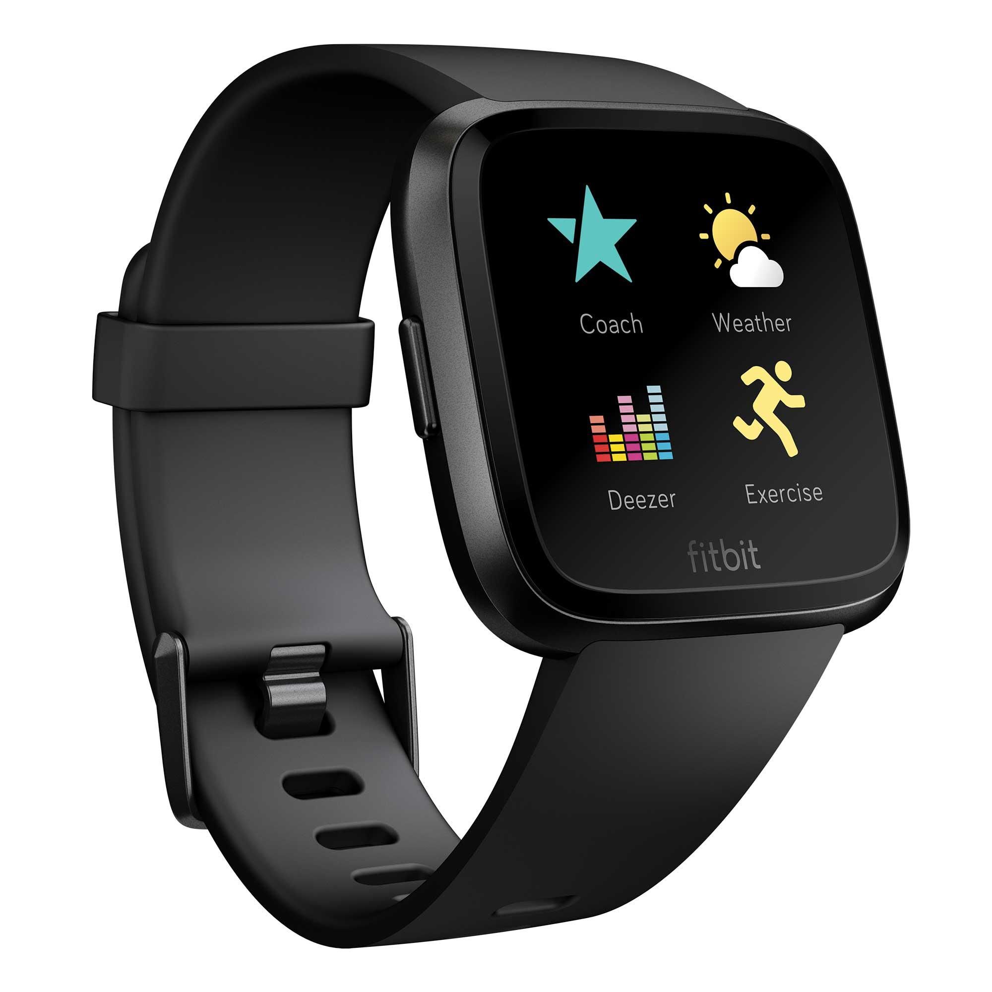Smartwatch com Sensor Cardio Pulso Corrida Versa Preto +