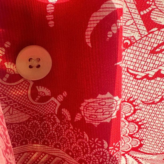 Liz Logie New York French Flip Cuff Blouse Top Shirt Size 12