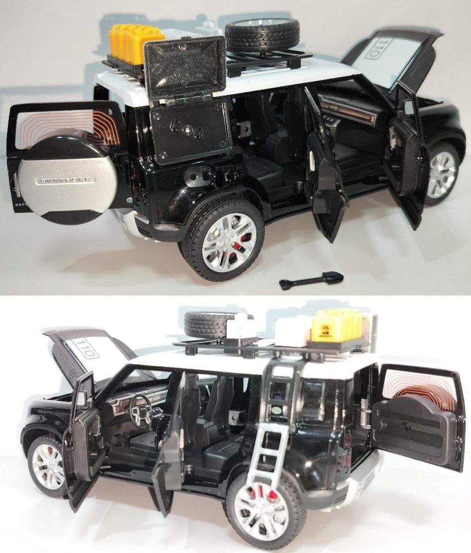 Range Rover Land Rover Defender 110 модель 1:24 CHE ZHI звук и све