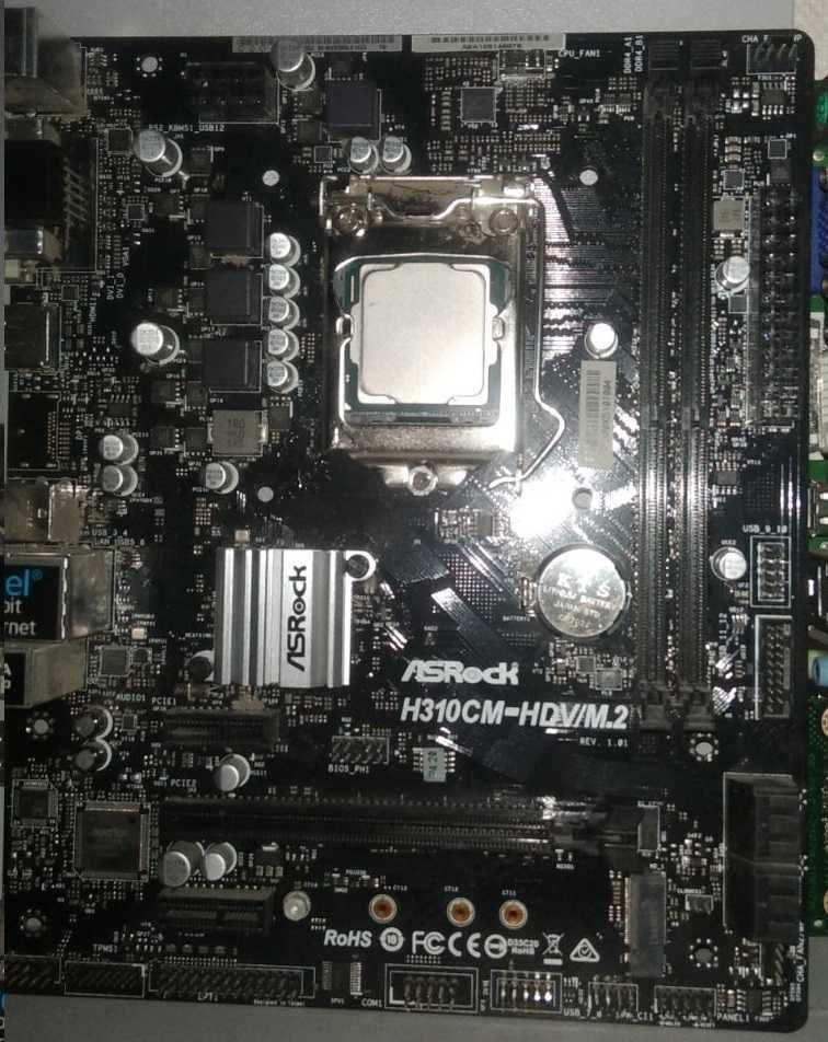 Комплект asrock h310cm-hdv/m.2 + Pentium G5420 +DDR4 8GB (4+4)