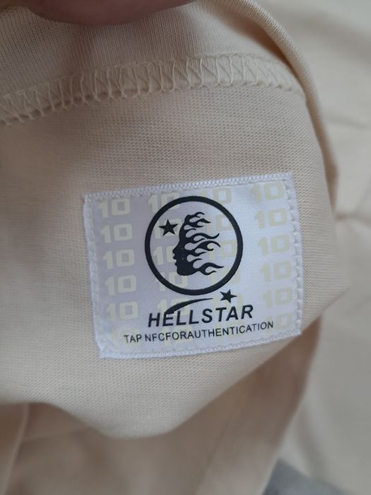 Футболка HELLSTAR Classic Tee білого кольору тішка Opium y2k sk8 drill