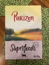 Purizon Superfoods 6x70g - Karma bezzbożowa dla kotów