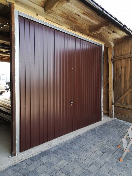 Brama garażowa uchylna 3000x2100 antracyt brąz czarna uchył