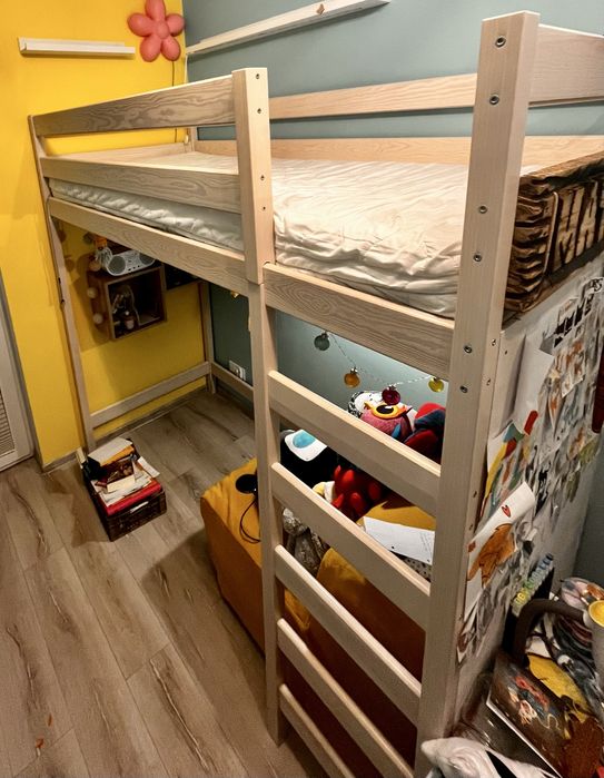 Łóżko antresola 90x200cm lite drewno