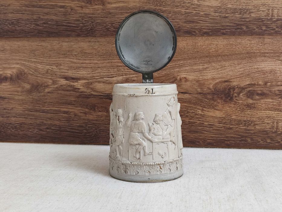 Stary kufel J.G. Winkler Kulmbach  1/2L - XIX w.