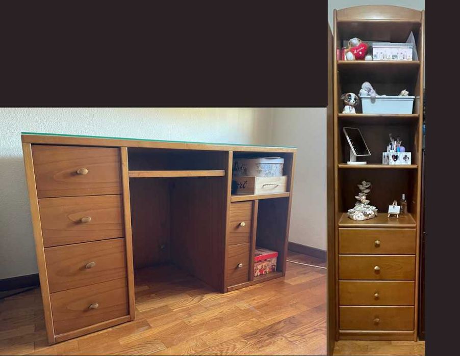 secretaria e móvel estúdio