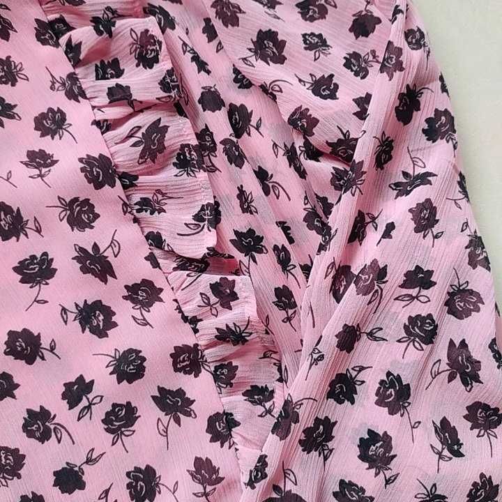 Bluzka szyfonowa mgiełka romantyczna 36 S H&M