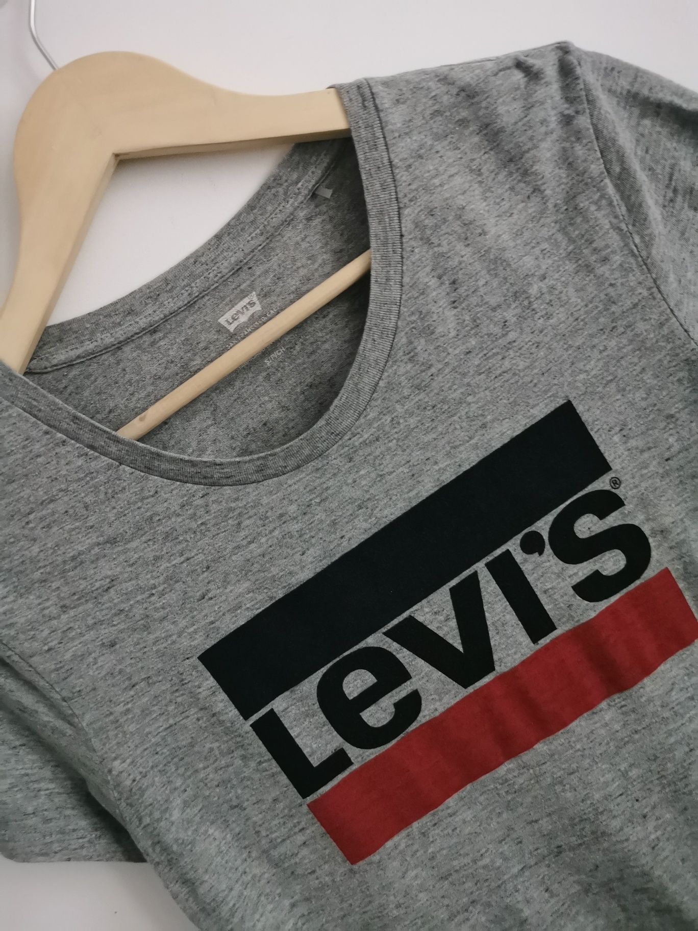 Levi's t-shirt koszulka krótki rękaw sportowa logowana S