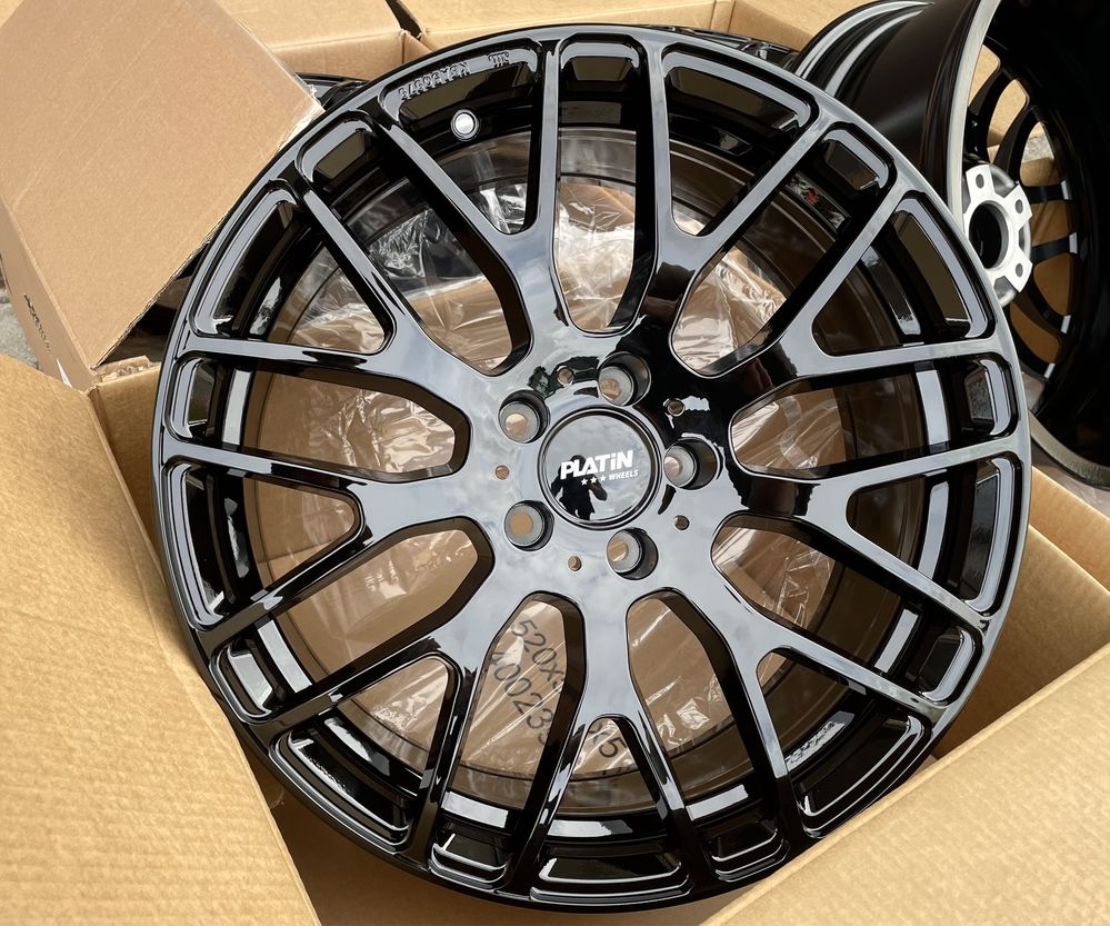 4x felgi aluminiowe CZARNE 5x112 r19 et39 8J Alufelgi Platin (Germany)