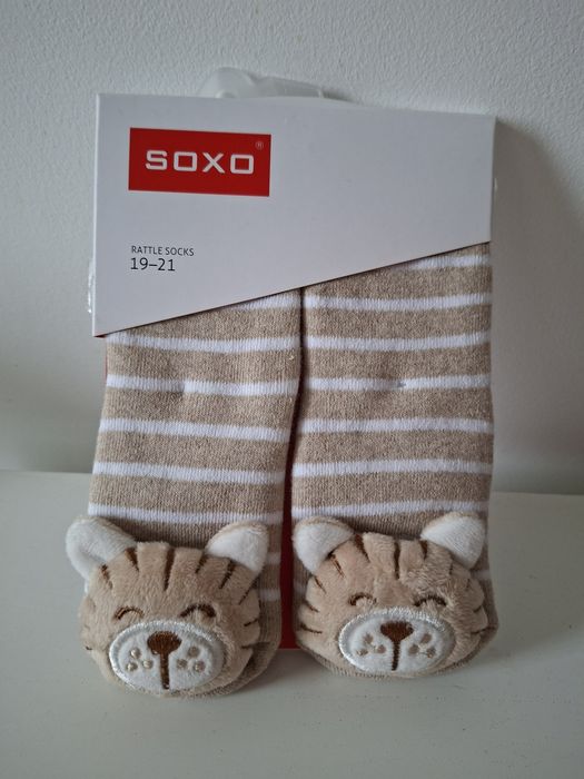 Soxo skarpetki z grzechotką 19-21 nowe