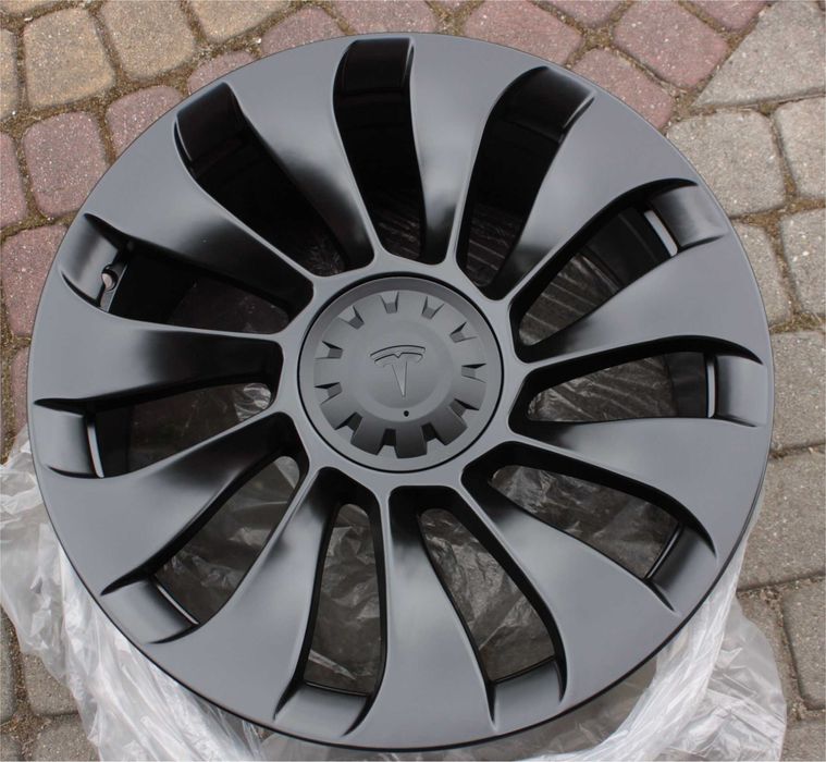 NOWE alufelgi CZARNE MATOWE TESLA 19 5x114,3 et45 9,5J 3 Y 2025. 2024