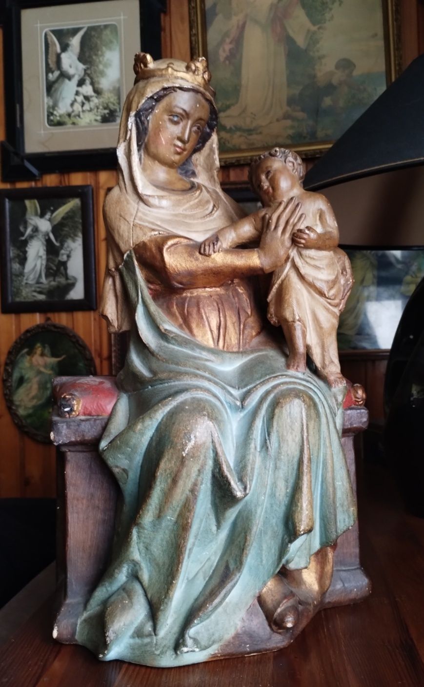 Matka Boska Maryja Madonna stara figura figurka