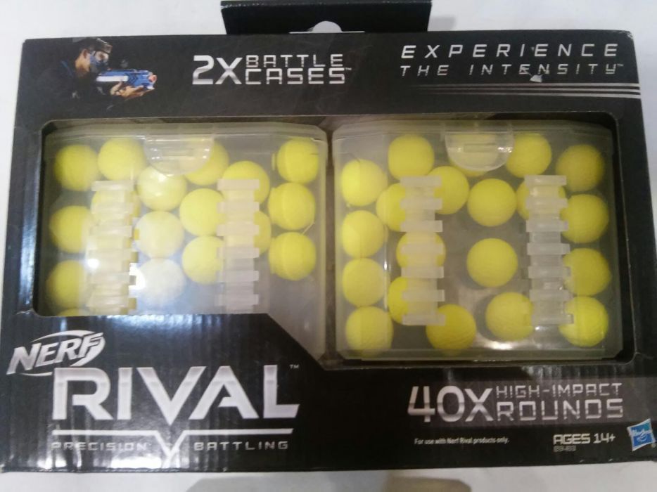 патронташ Райвал Нерф и шарики ( патроны ) Nerf Rival balls box