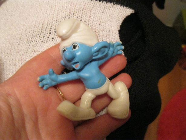 детская игрушка смурфик пластик макдональдс 2013 фигурка