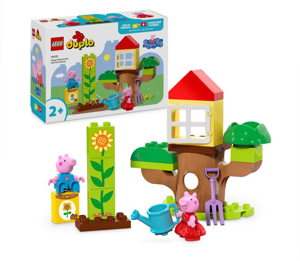 LEGO 10431 DUPLO Peppa Pig Ogród i domek na drzewie Peppy Świnka Pepa