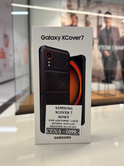 Samsung XCOVER 7 6/128GB NOWY Topcase Vivo *Raty 0%
