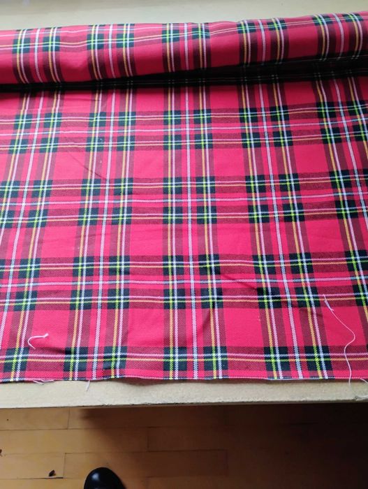 tkanina w szkocką kratę --