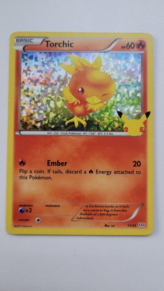 Karta Pokemon Torchic MCD25 11 Reverse