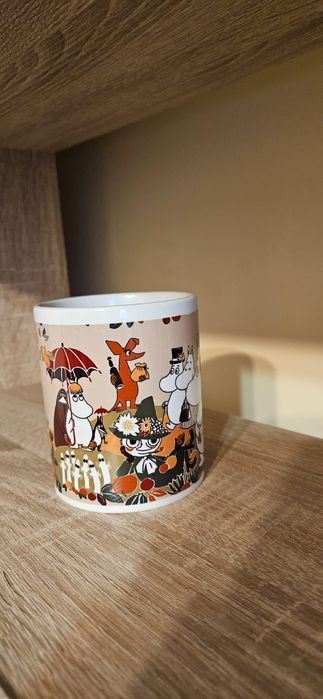 Kubek ceramiczny z motywem z bajki Muminki nowy 330 ml