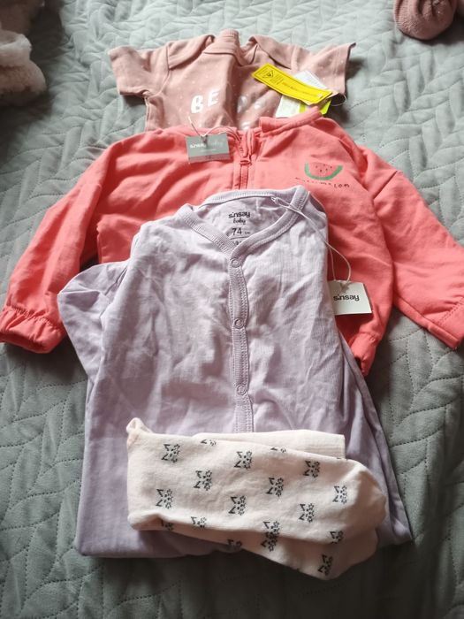 Nowe ubranka komplet 74 z metką dziewczynka
