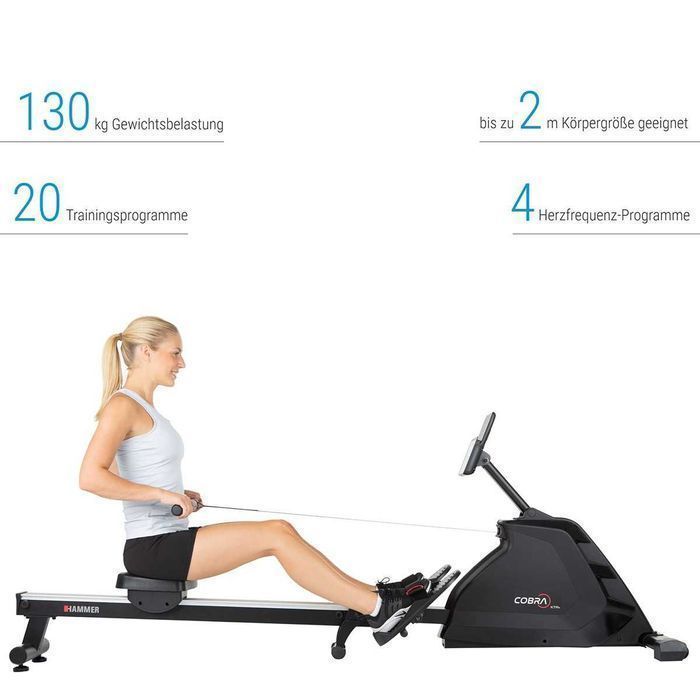 Wioślarz treningowy HAMMER COBRA XTR Plus II -+-