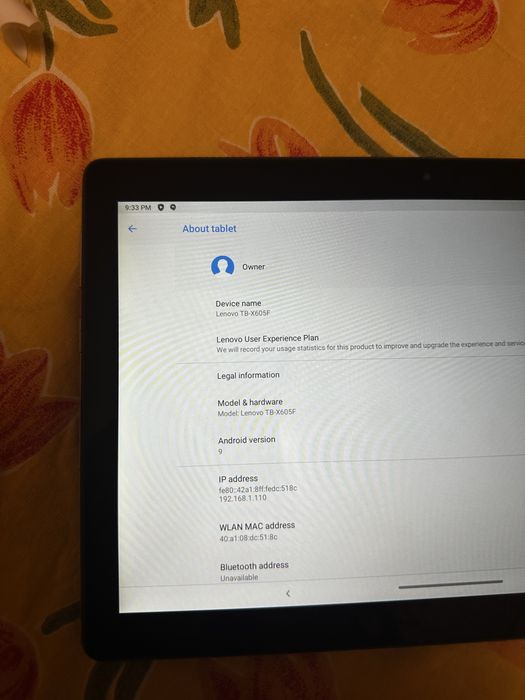 Tablet Lenovo TB-X605F 32 GB Em Excelente Estado