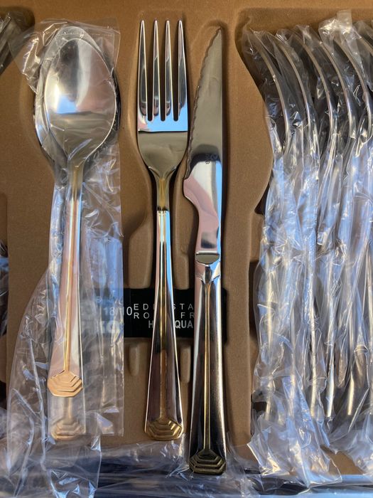 Faqueiro Completo Erika 113 Peças em Aço Inoxidável 18/10 – NOVO