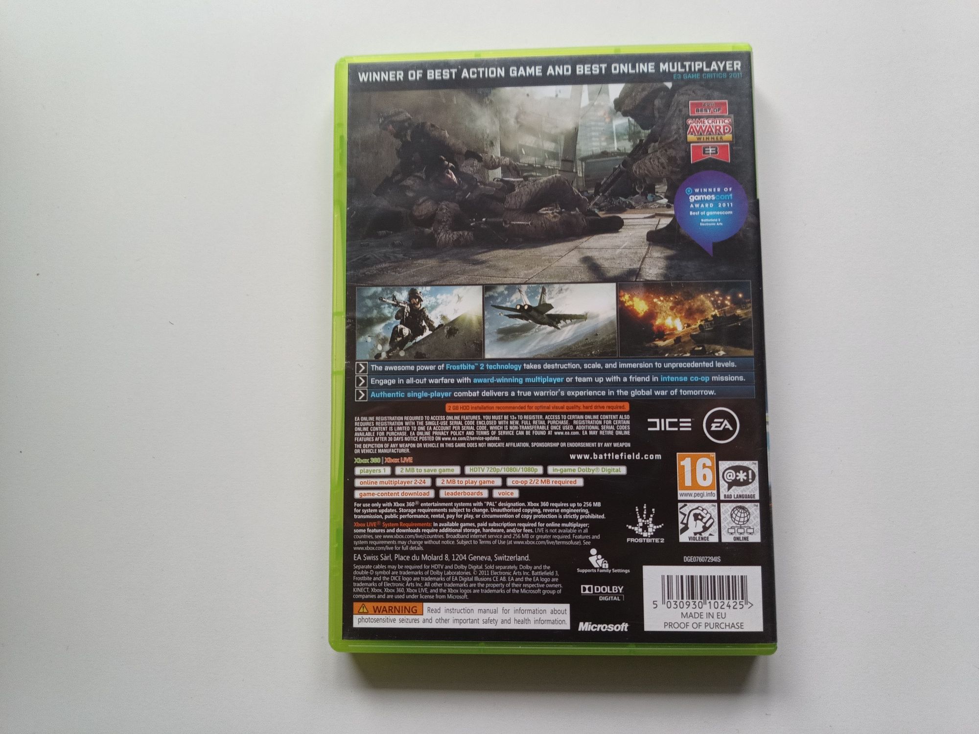 Gra Xbox 360 Battlefield 3 III (Polska wersja)