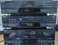 Sony deck CD CDP-M43, cassette TC-D607, receiver LBT-D707