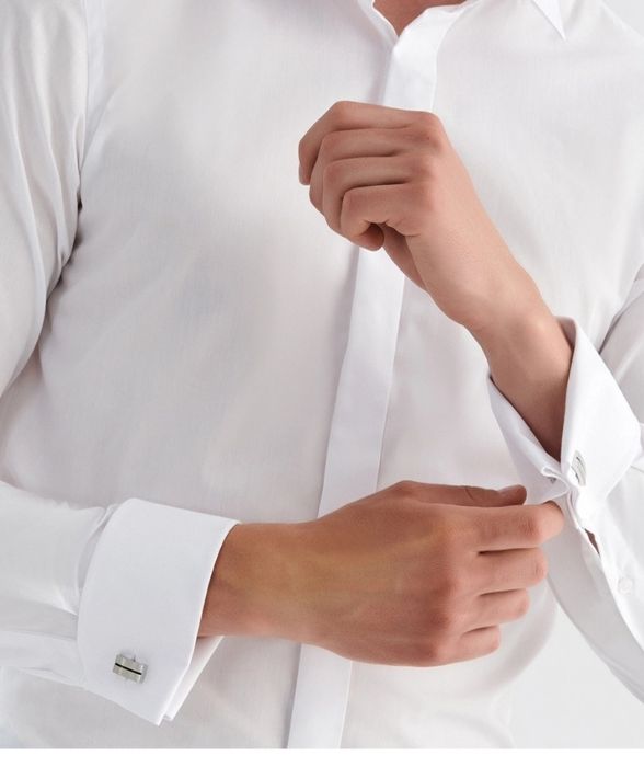 Srebrne spinki do mankietów Pako Lorente