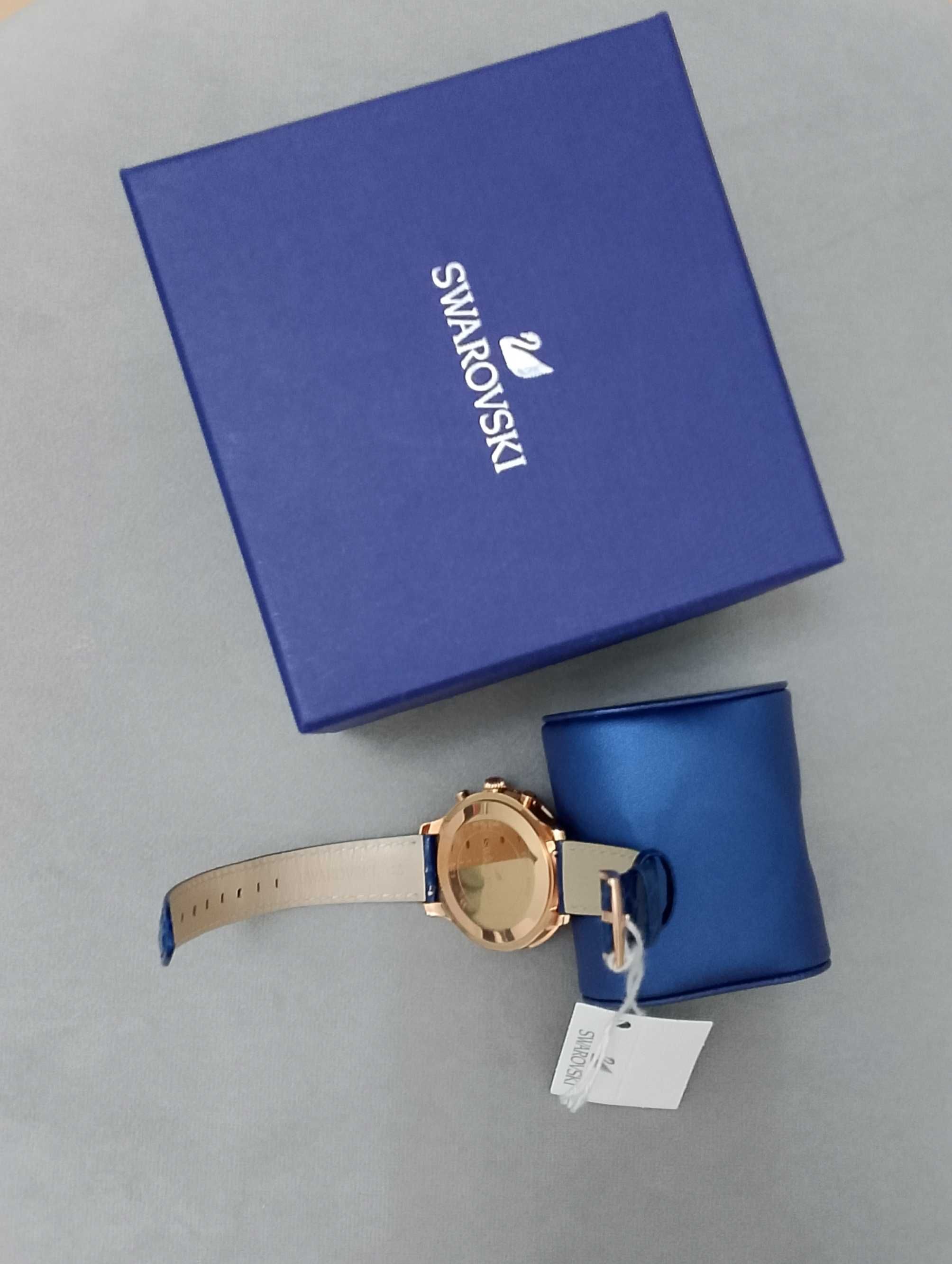 Zegarek Swarovski Octea Lux Niebiesko-Złoty