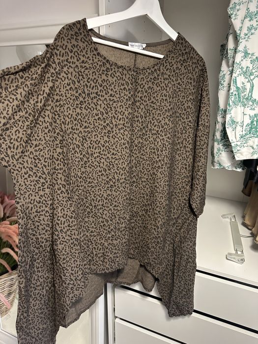 Viskoza bluzka w panterke wloska rozmisr Xl /Xxl