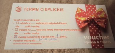 Voucher Squash - Termy Cieplickie