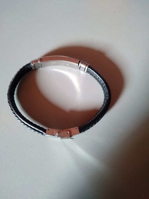 Bransoletka skórzana męska.