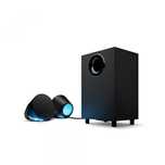 colunas logitech gaming g560 lightsync rgb 2.1 120w preto c/garantia