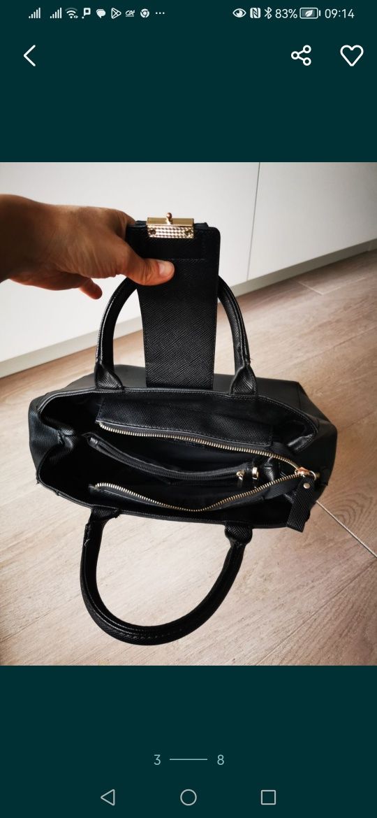 Torebka Zara Basic czarna