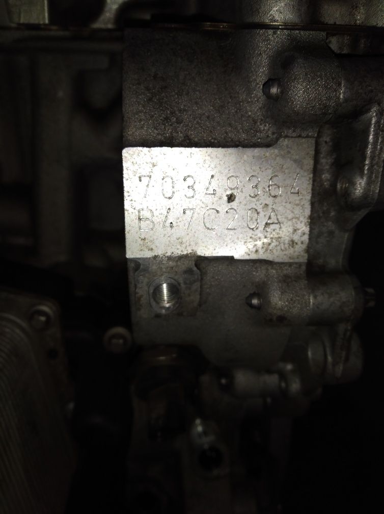Dól Silnika 2.0D b47C20A. Bmw F45. F46. F48. Cooper. F54. Countryman F