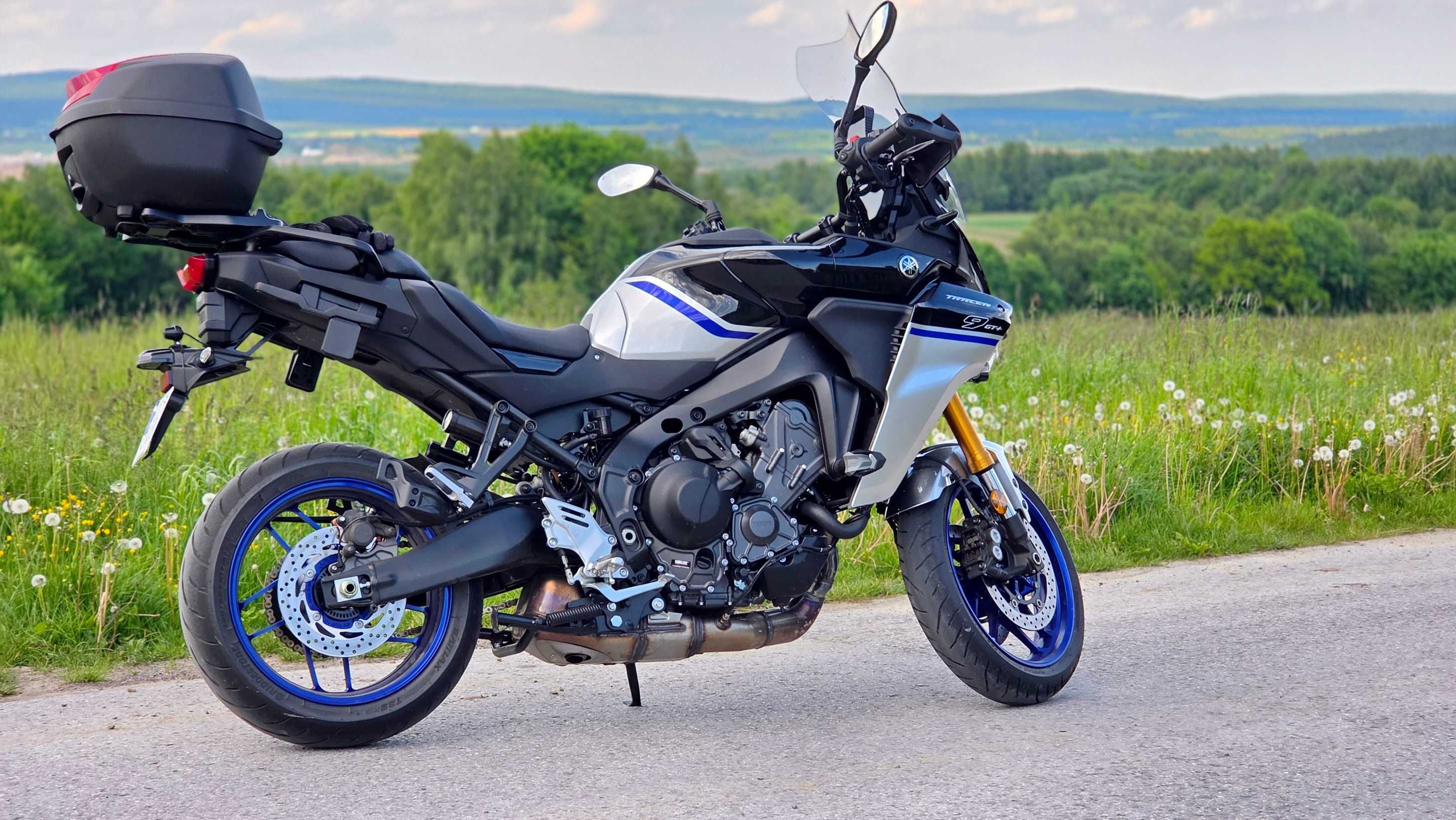 Wynajem motocykla Yamaha TRACER9GT+ 2025 Olsztyn FVAT23 Wypożyczalnia