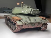 Model M-41 Bulldog złożony 1:35 tamiya