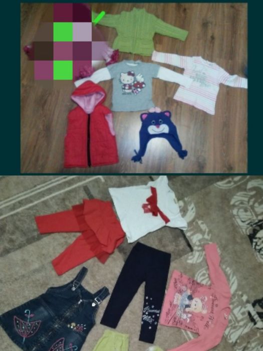 Пакет одягу(костюм,сарафан,шапка, жилетка,кофта,гольф,лосіни)