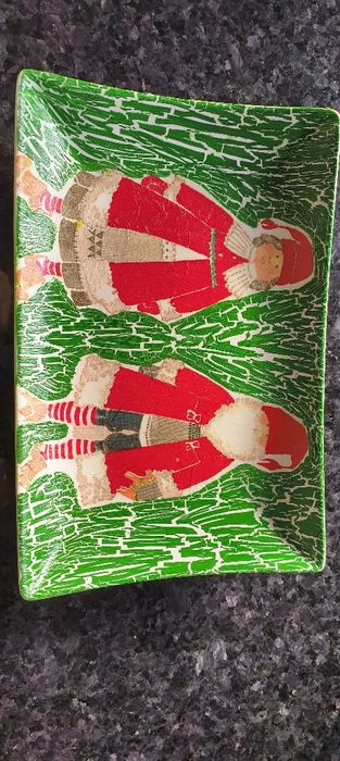 Prato natal técnica do guardanapo