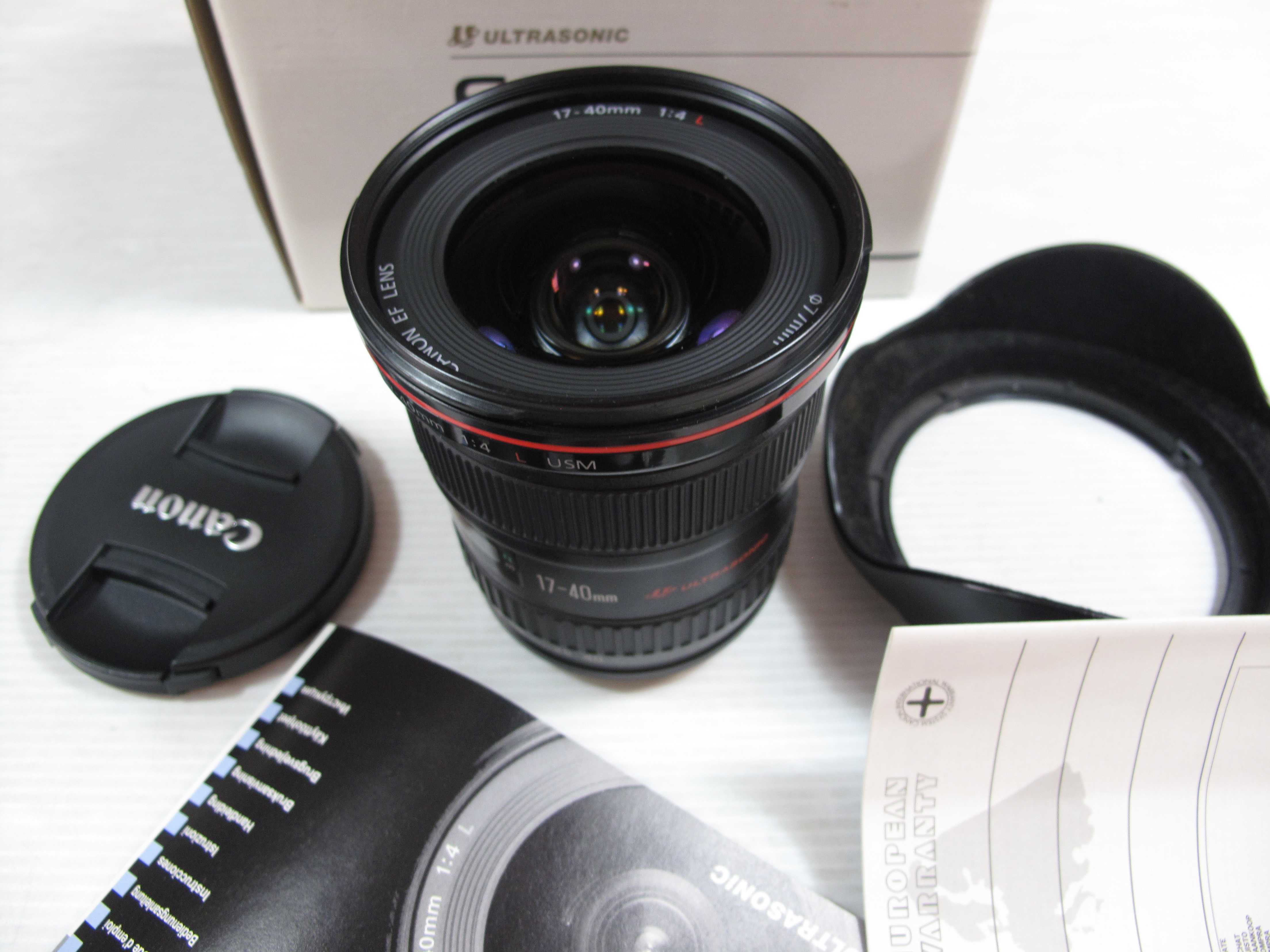 Canon 17-40 L F4 na caixa como NOVA ver fotos