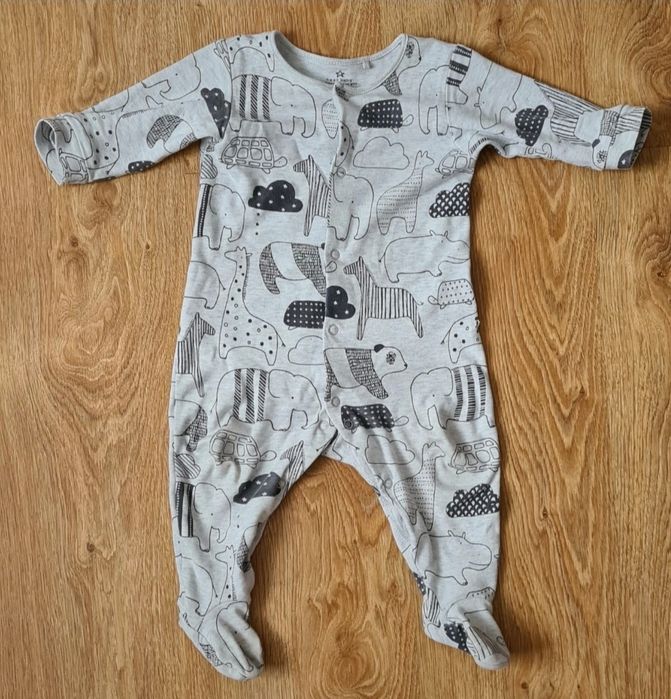 Pajacyk w zwierzątka słonie zyrafy zebry safari Next rozm 74