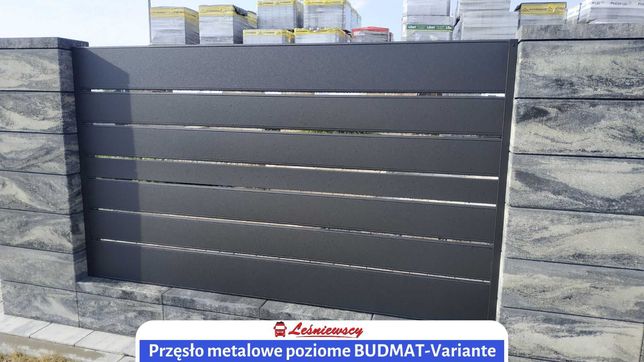 Ogrodzenie posesji metalowe panel poziomy panelowe BUDMAT